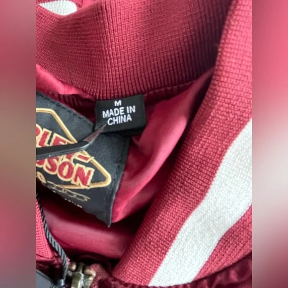 120th Anniversary Harley-Davidson 1903-2023 Women’s Red and White Jacket- NWT - Picture 14 of 16